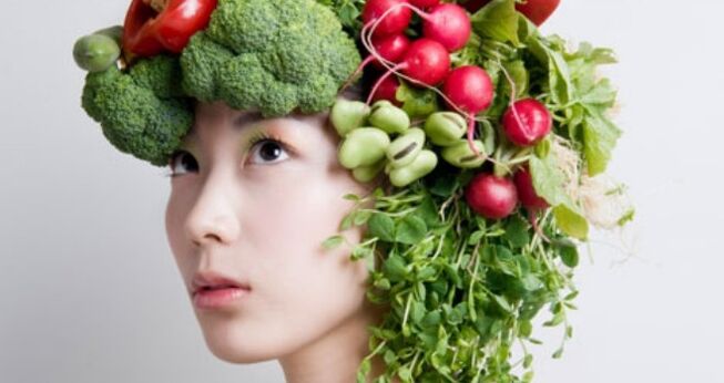 vegetables and herbs products of the Japanese diet for weight loss